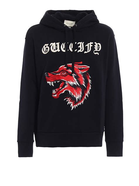 green gucci wolf hoodie|Gucci sweatshirts for men.